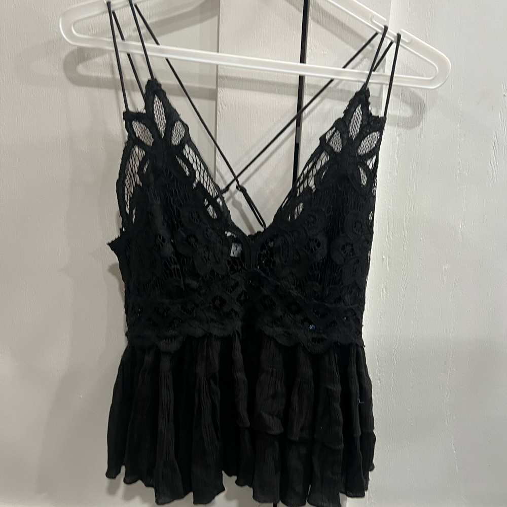 Free People Black Tank Top